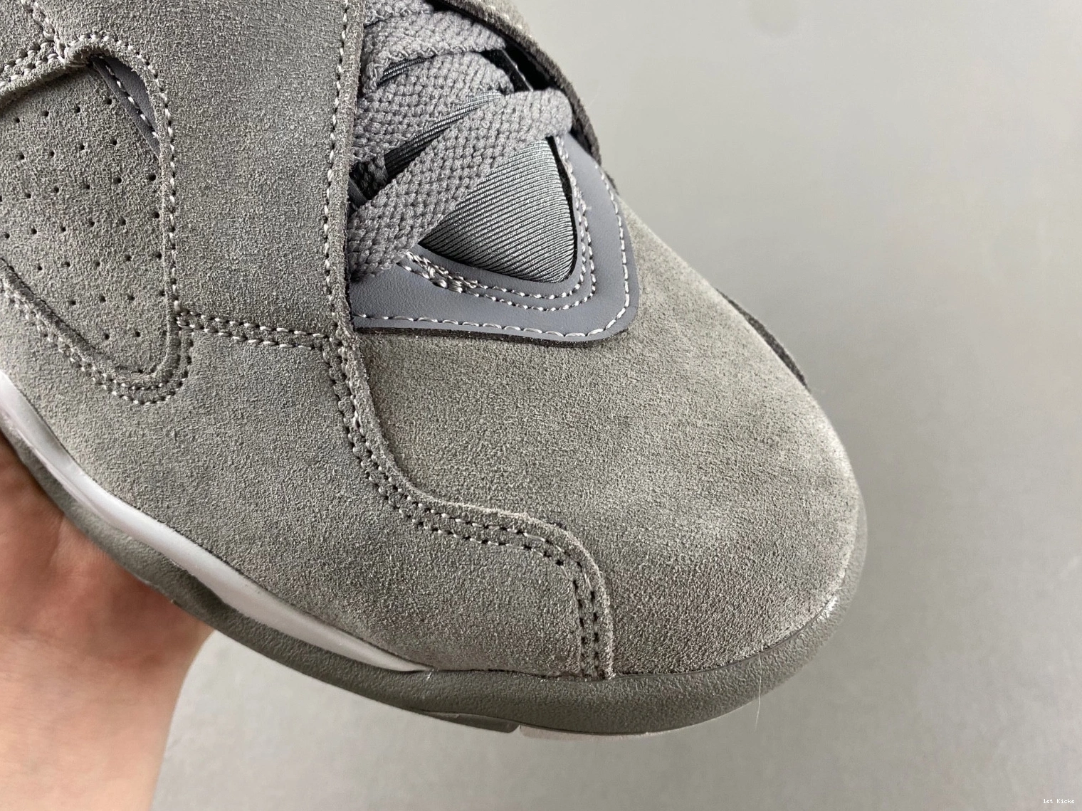305381-014 Men's 8 Jordan - Grey Cool Retro 1007